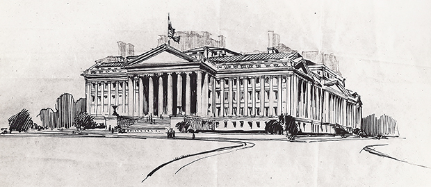 John Russell Pope proposal for State, War & Navy Building